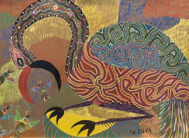 奇幻鸟与雏鸟, Chico da Silva, 约1969
