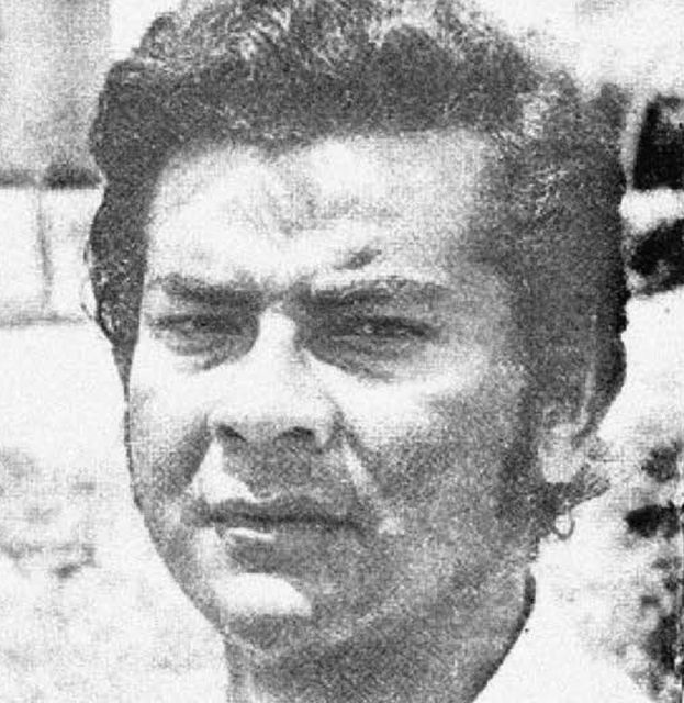 同一张照片在1977年小册子上的印刷样貌，粗网点半色调。