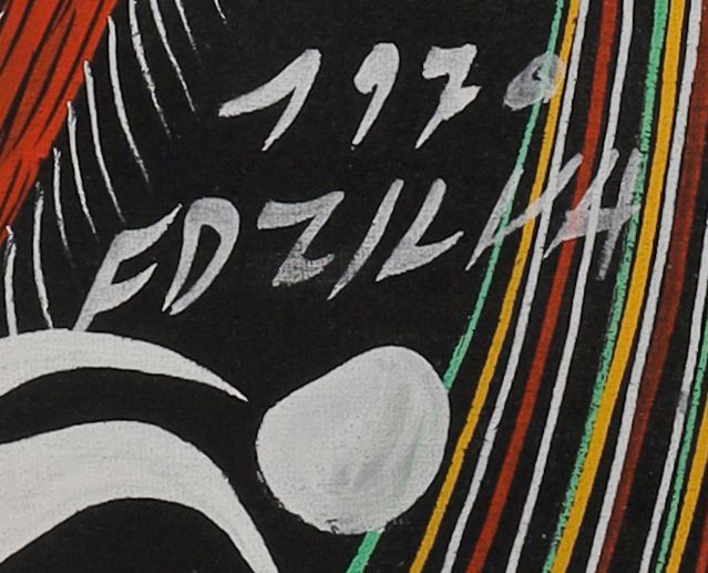绘制签名的局部: «FDZILVA»