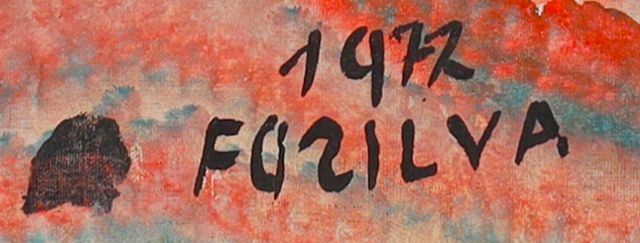 绘制签名的局部: «FOZILVA»