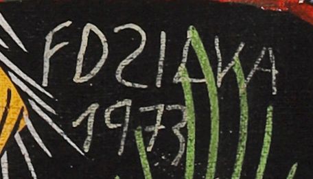 绘制签名的局部: «FDZILVA»