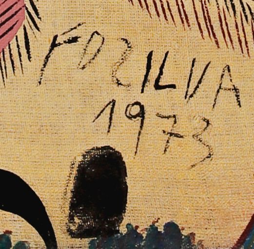 绘制签名的局部: «FDZILVA»