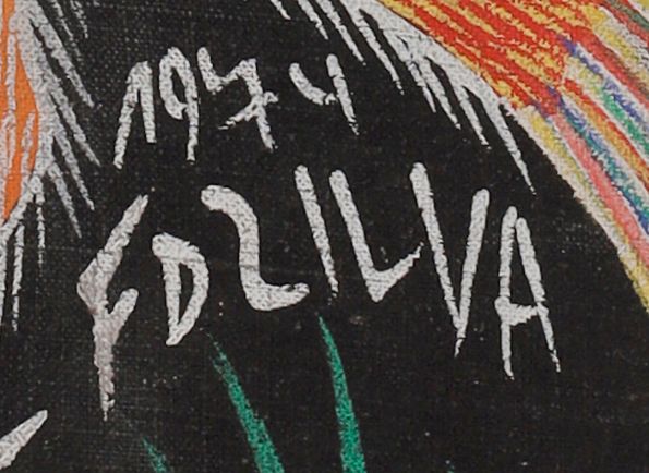 绘制签名的局部: «FDZILVA»