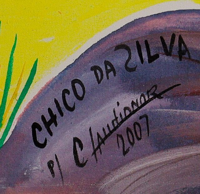 绘制签名的局部: «CHICO DA ZILVA / P/ CLAUDIONOR»