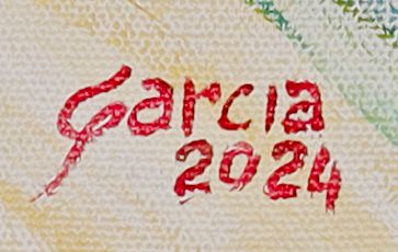 绘制签名的局部: «Garcia»
