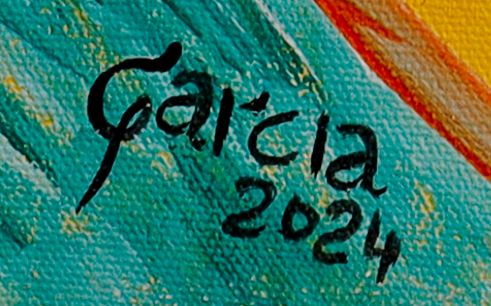 绘制签名的局部: «Garcia»