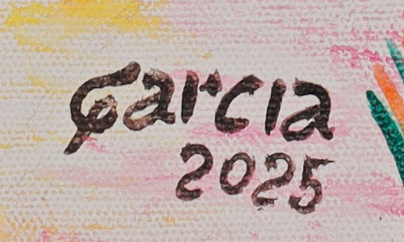 绘制签名的局部: «Garcia»