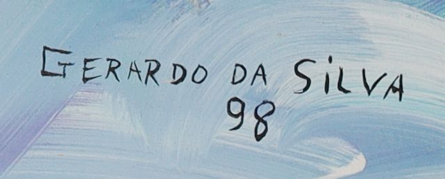绘制签名的局部: «GERARDO DA SILVA»